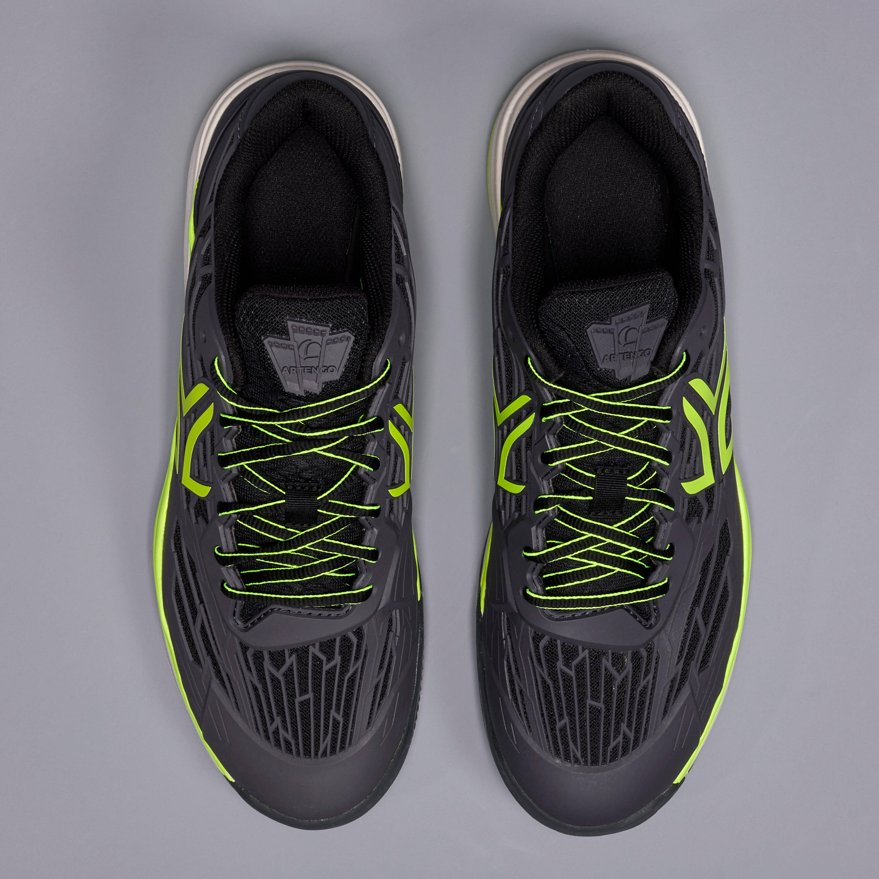 Men's Tennis Shoes TS990 - Black/Yellow -  5