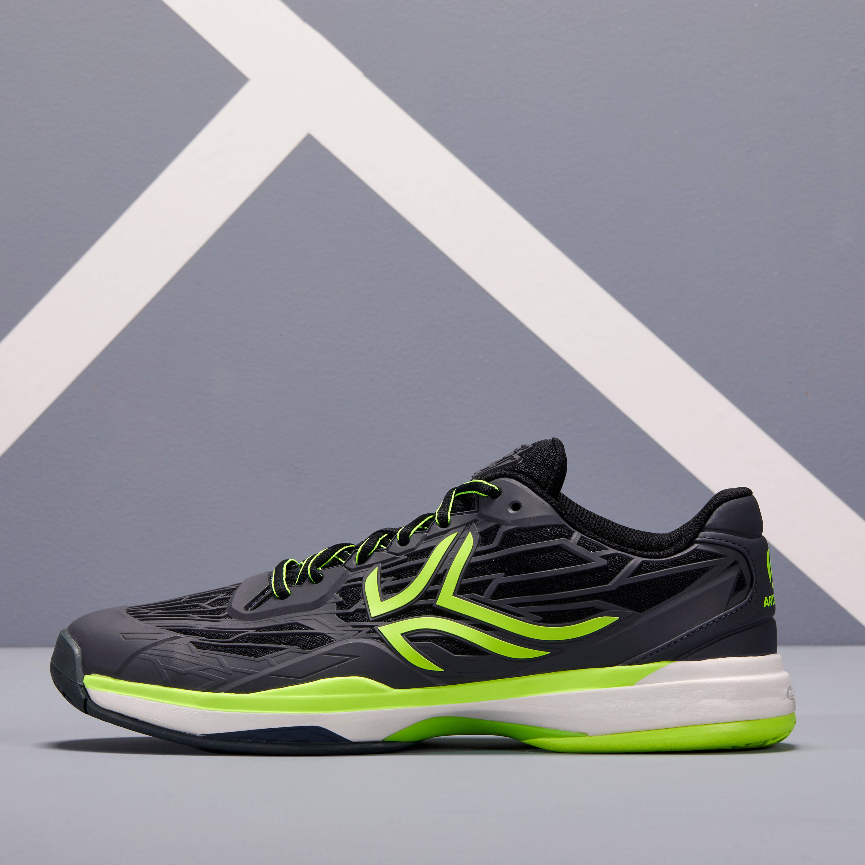 Men's Tennis Shoes TS990 - Black/Yellow -  3