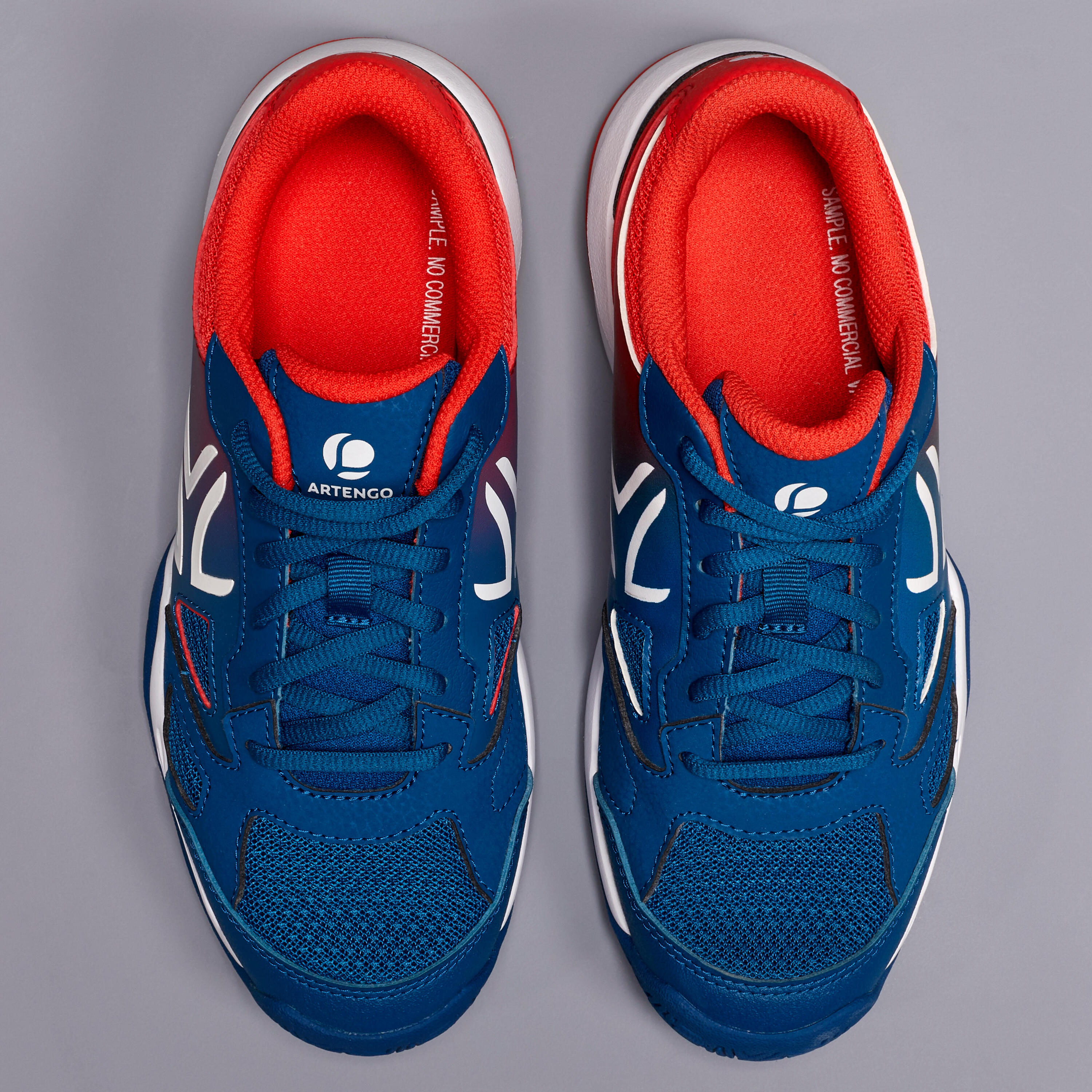 TS560 JR Kids' Tennis Shoes - Blue/Red 9/9