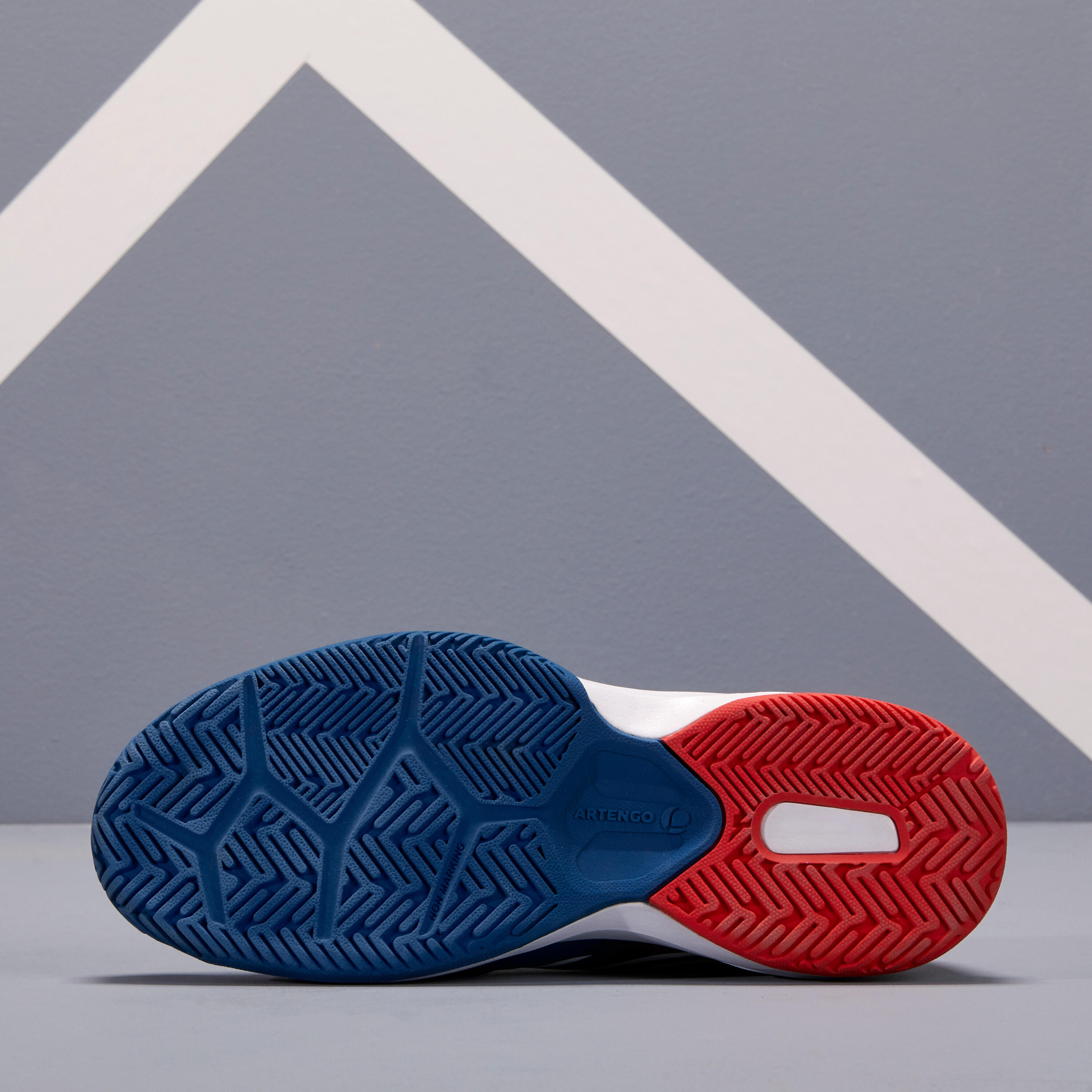 TS560 JR Kids' Tennis Shoes - Blue/Red 4/9