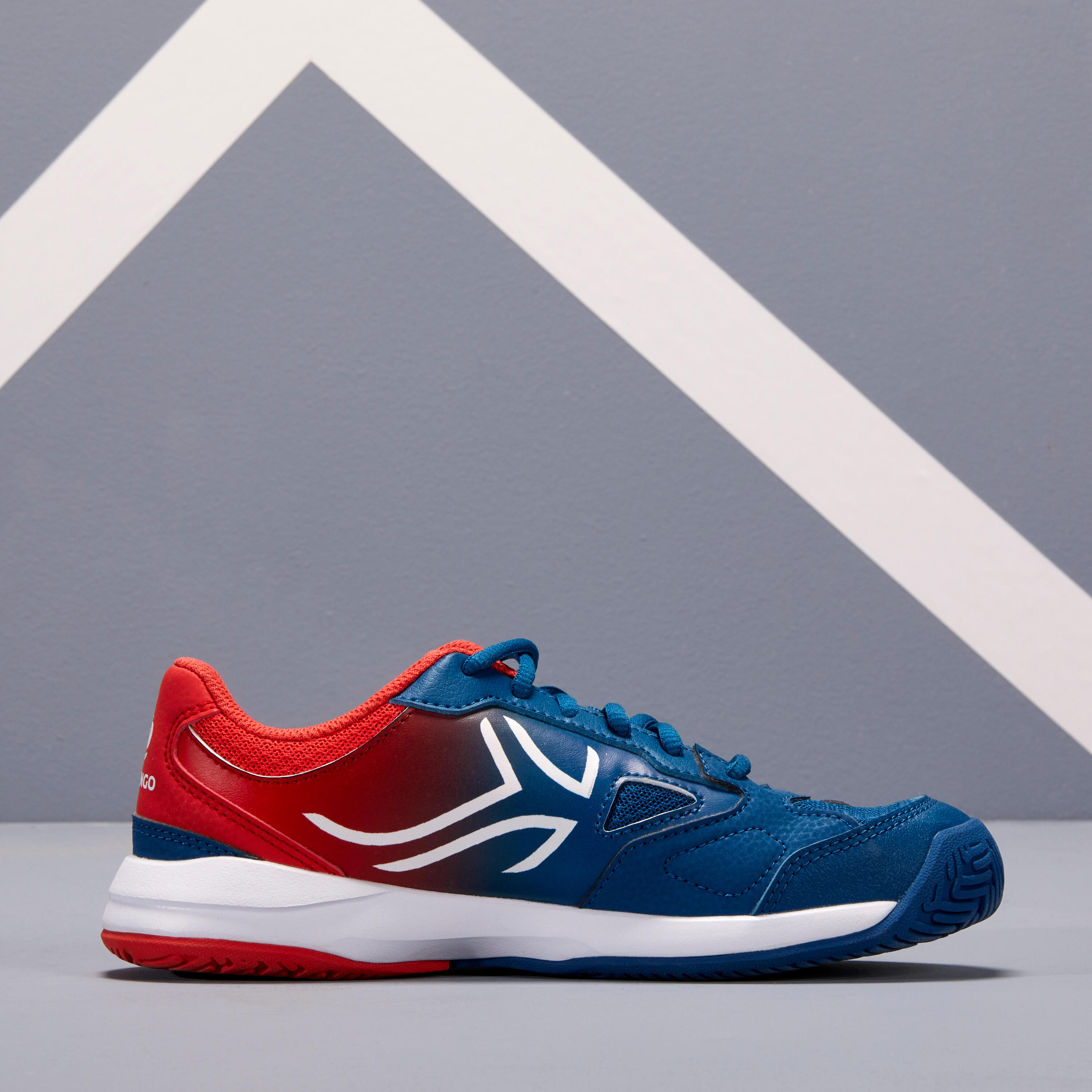 TS560 JR Kids' Tennis Shoes - Blue/Red 2/9