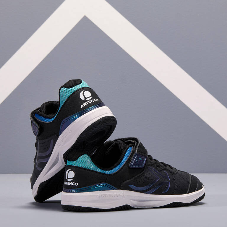 TS160 Kids' Tennis Shoes - Hitam/Motif Beetle
