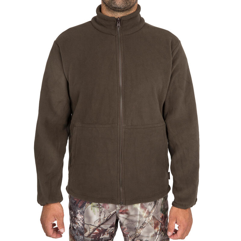 Chaqueta Caza Solognac 300 Hombre Impermeable Calida 3 en 1 Camuflaje Marrón