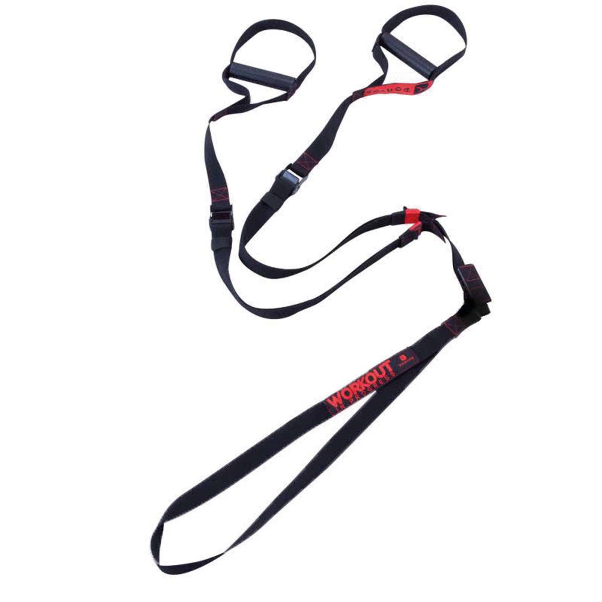 Weight Training Suspension Strap 100 Black Red -  1