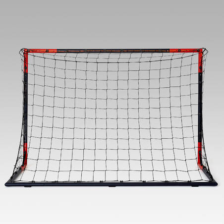 Medium movable steel football goal, orange