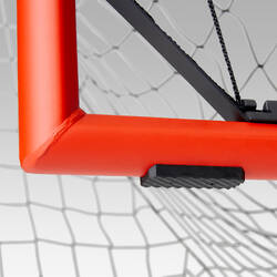 Medium movable steel football goal, orange