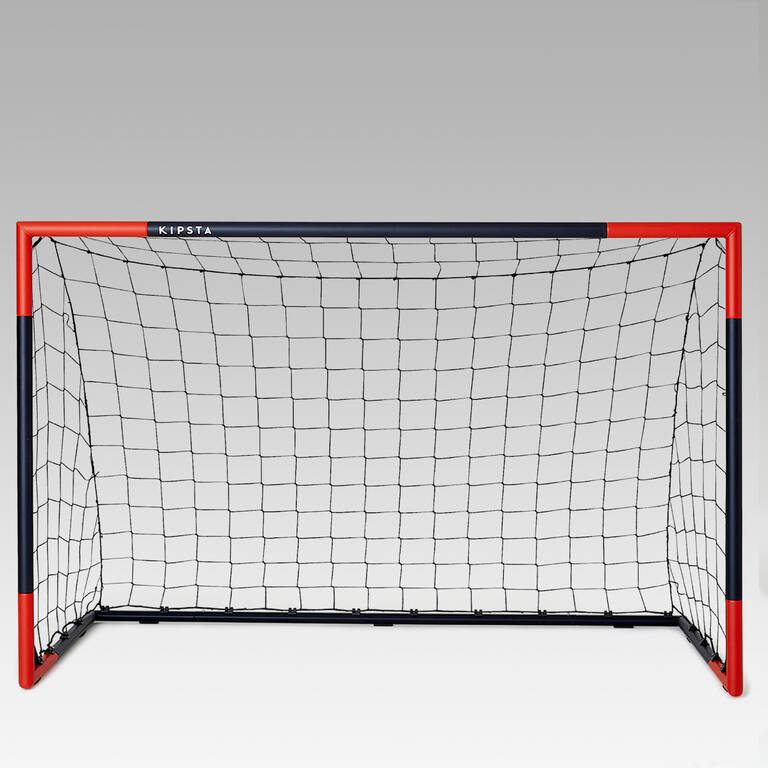 Medium movable steel football goal, orange