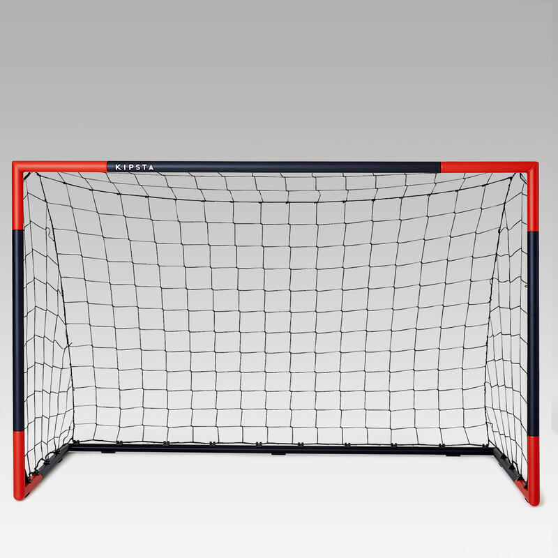 Medium movable steel football goal, orange