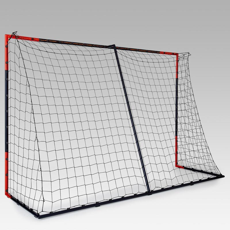 Voetbaldoel Classic Goal SG500 maat L (3 x 2 m) marineblauw/oranje