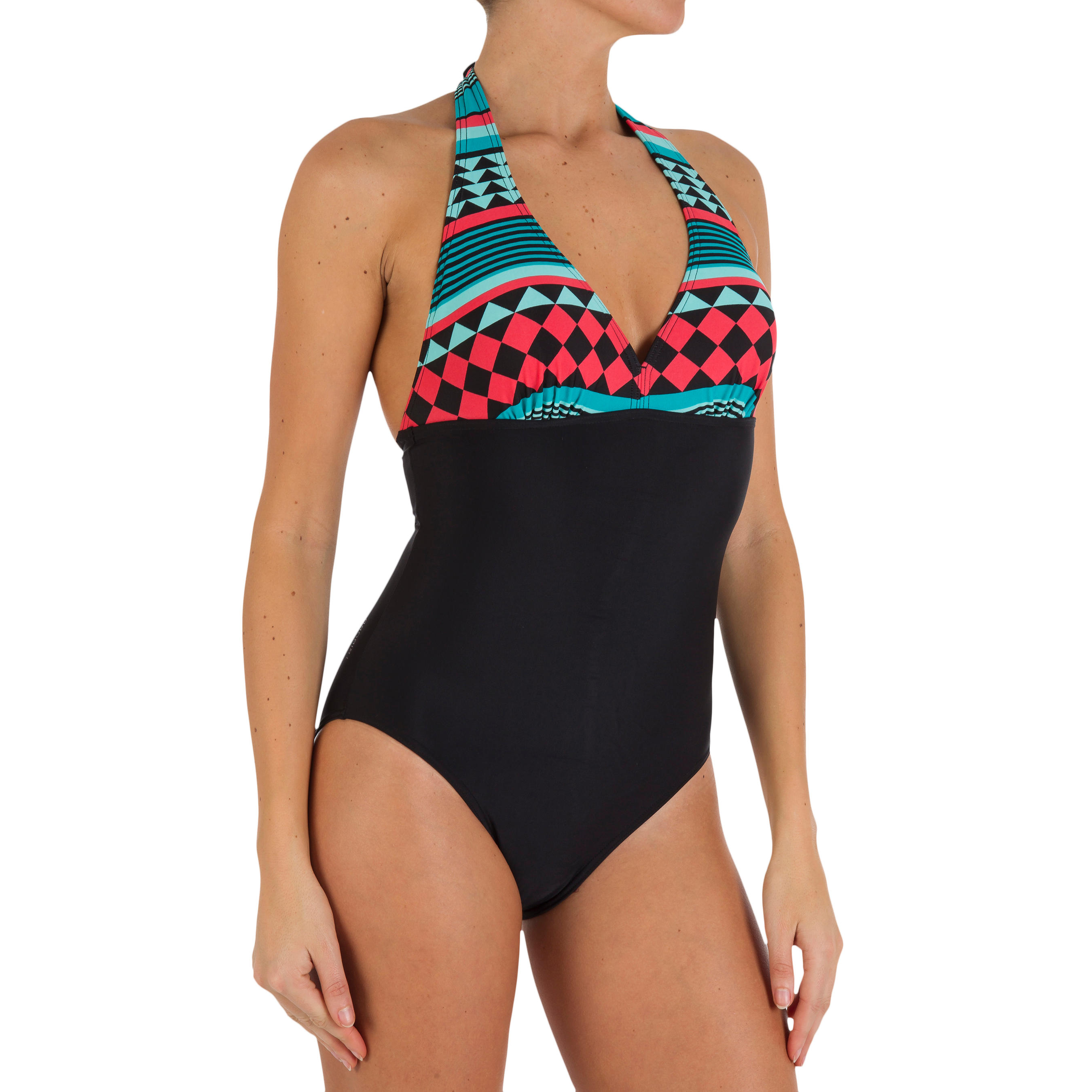 OLAIAN CLEA PORTOFINO women's one-piece halterneck swimsuit with removable padded cups