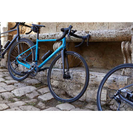 Bicicleta de carretera azul con freno de disco rc 500 - Decathlon