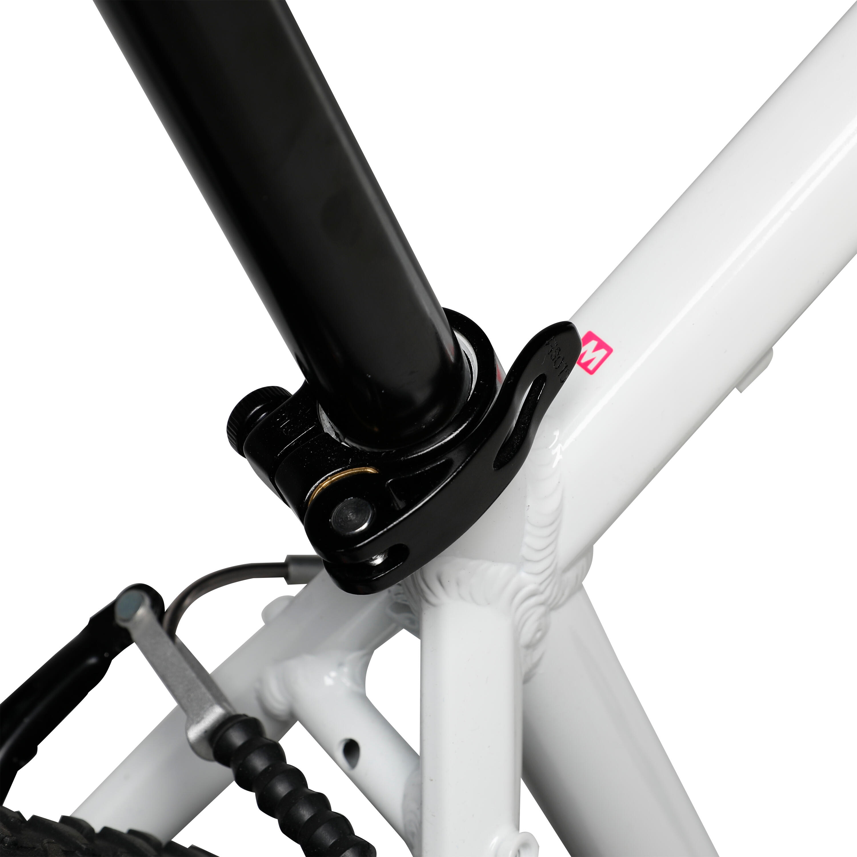 27.5" Women's Mountain Bike - ST 100 White/Pink - ROCKRIDER