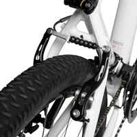 Bicicleta de montaña mtb st100 rin 27" blanca - Rockrider