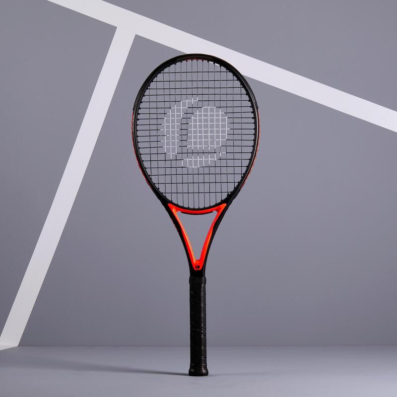 RAQUETTE DE TENNIS ADULTE TR990 PRO+ NOIR ROUGE