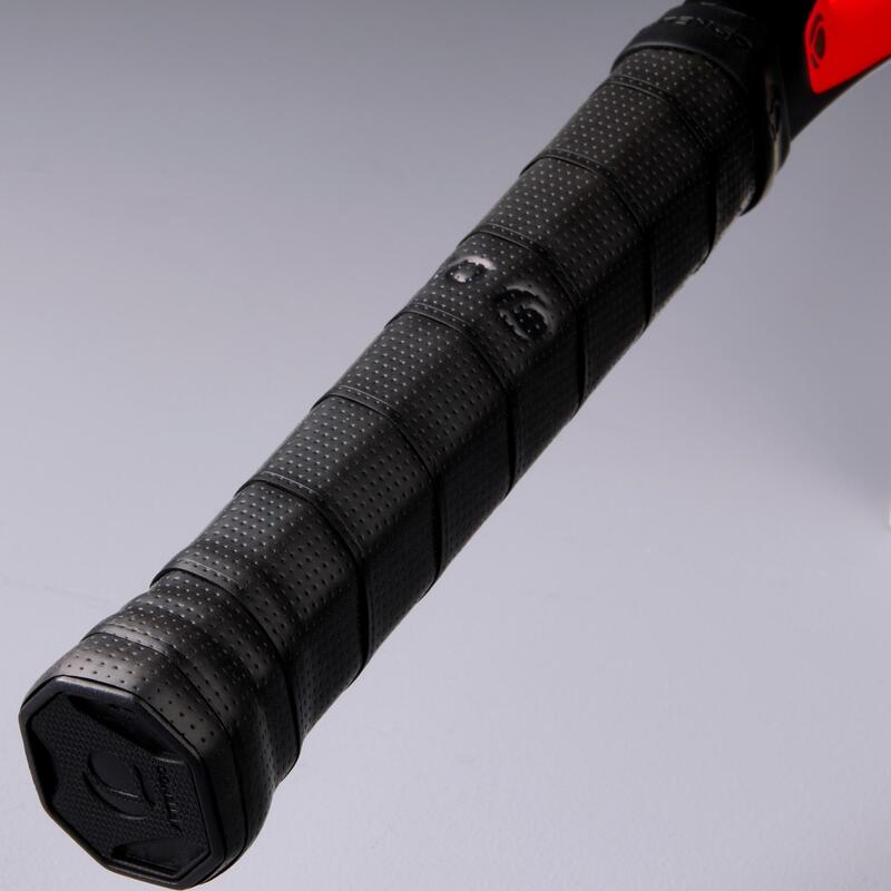 RAQUETTE DE TENNIS ADULTE TR990 PRO+ NOIR ROUGE