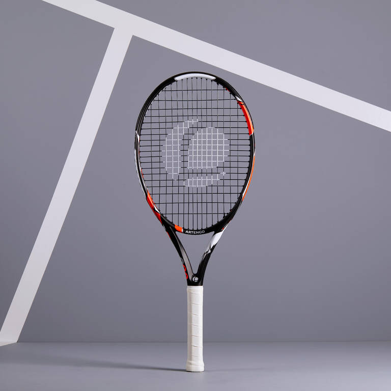Kids Graphite Tennis Racket 26 Inches - TR900 Black/Orange