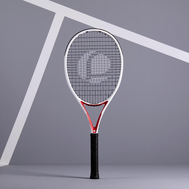 Racchetta tennis adulto TR 960 PRECISION bianco-rosso