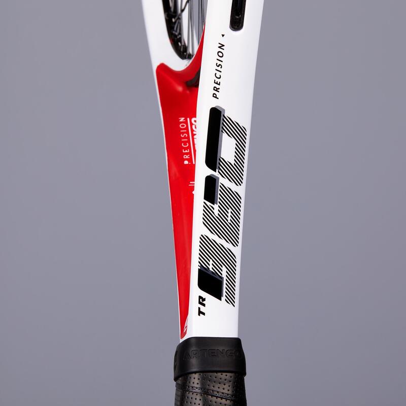 Racchetta tennis adulto TR 960 PRECISION bianco-rosso