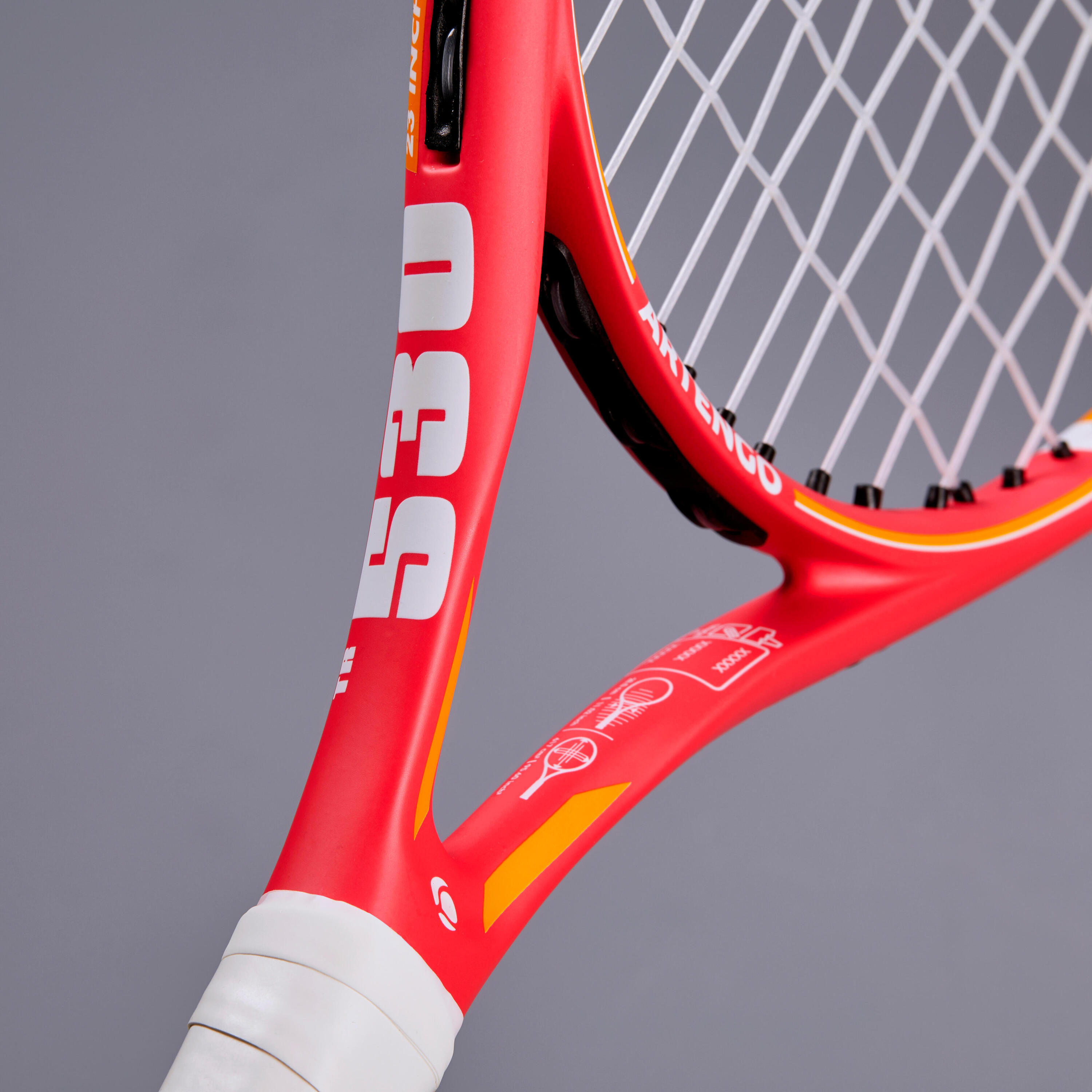 TR 530 23 Kids' Tennis Racket - Pink/Orange 8/9