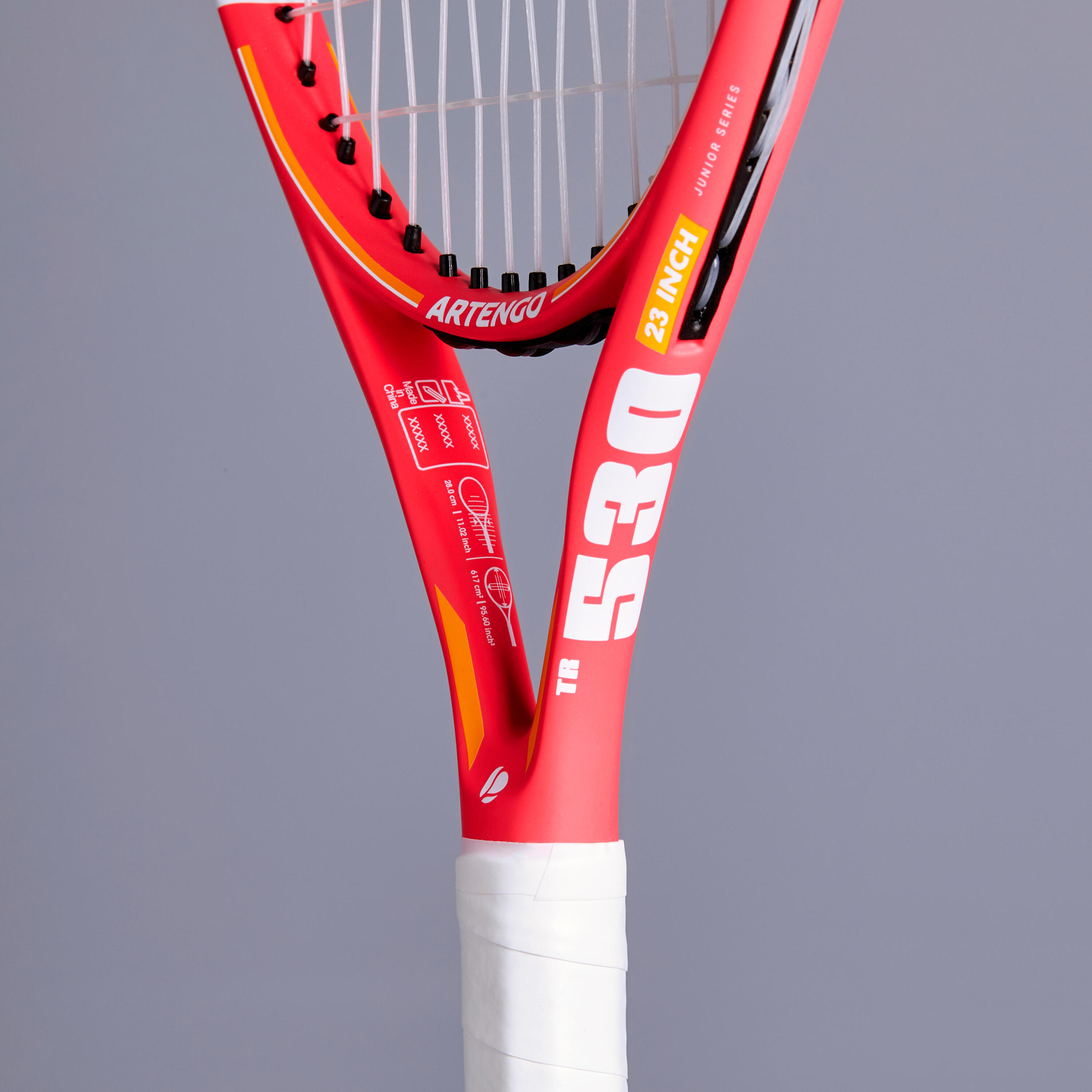 TR 530 23 Kids' Tennis Racket - Pink/Orange 5/9