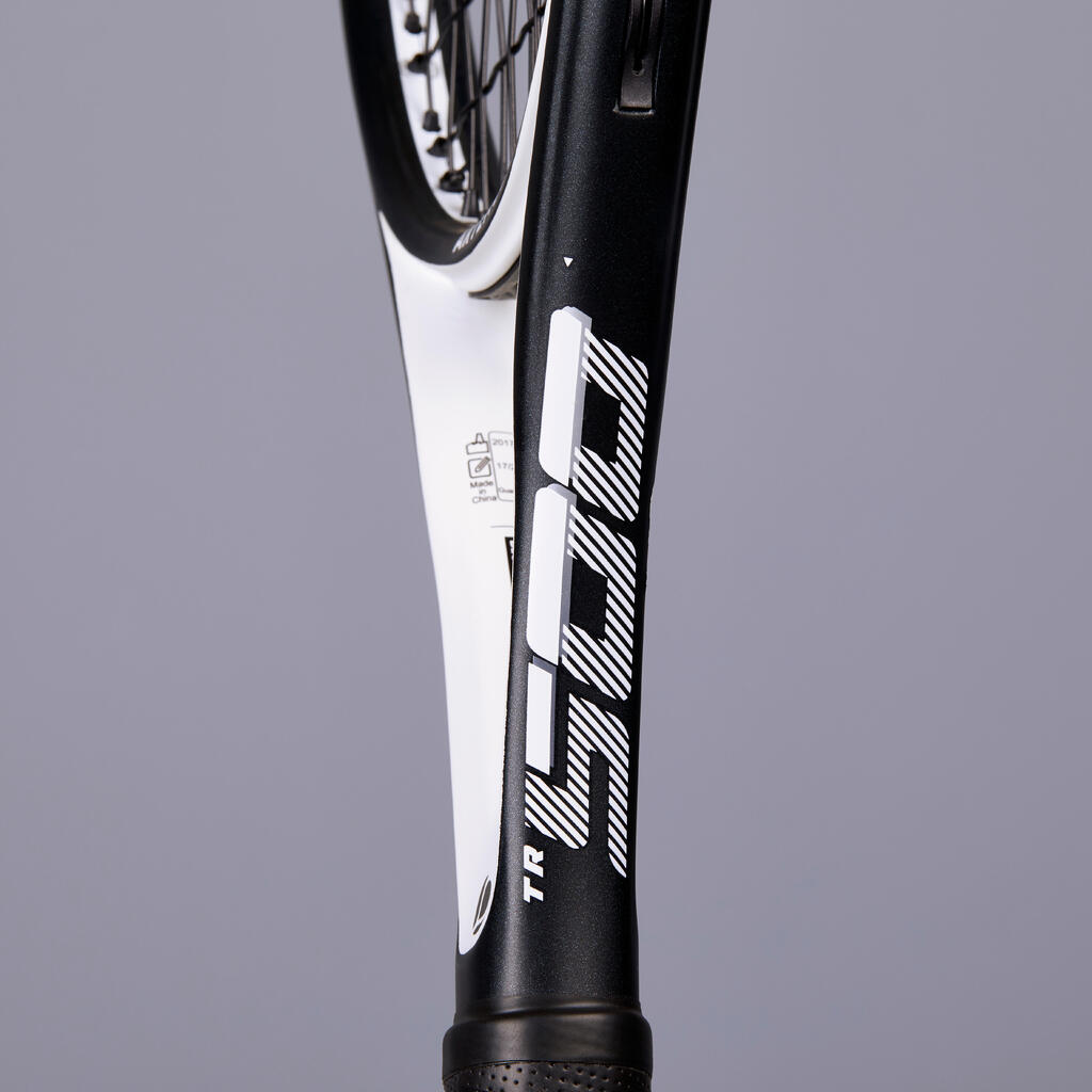 TENISKI REKET TR500 OVERSIZE ZA ODRASLE CRNO-BELI