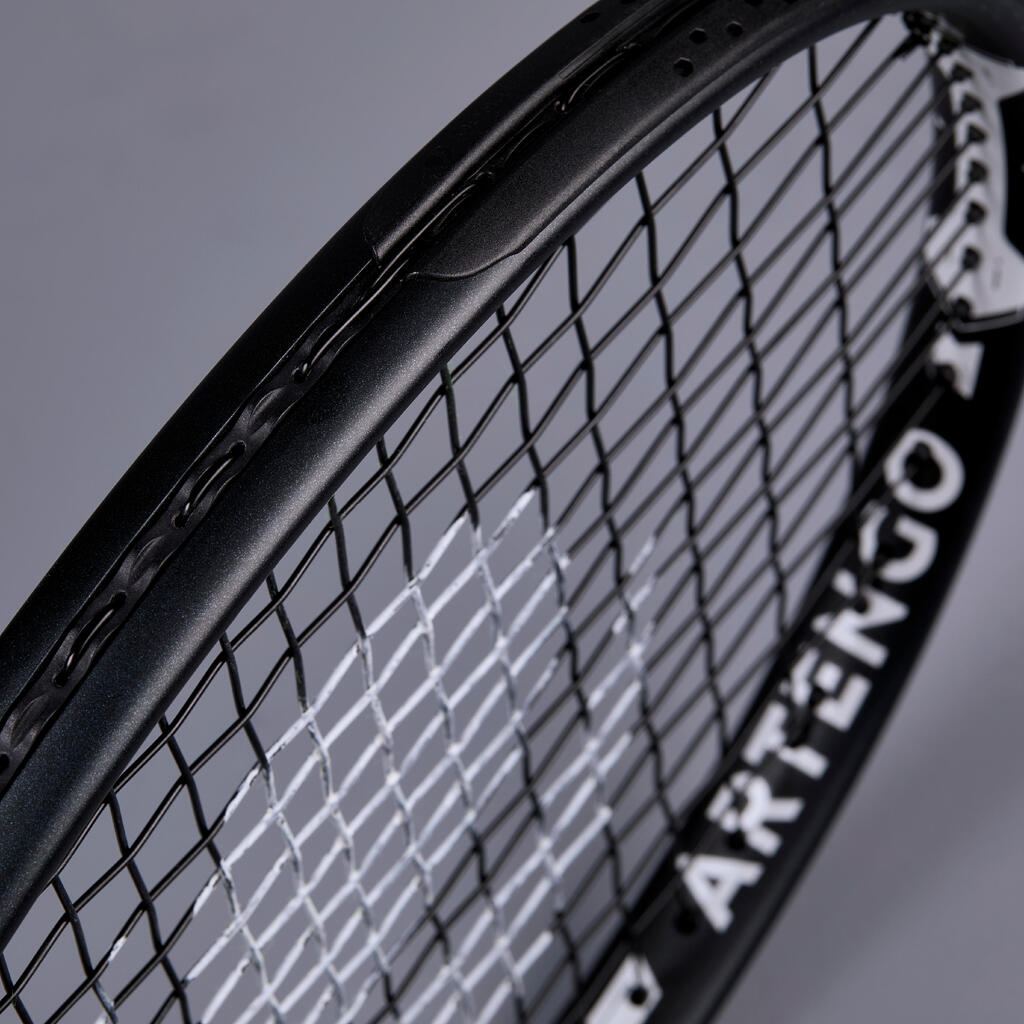 TENISKI REKET TR500 OVERSIZE ZA ODRASLE CRNO-BELI