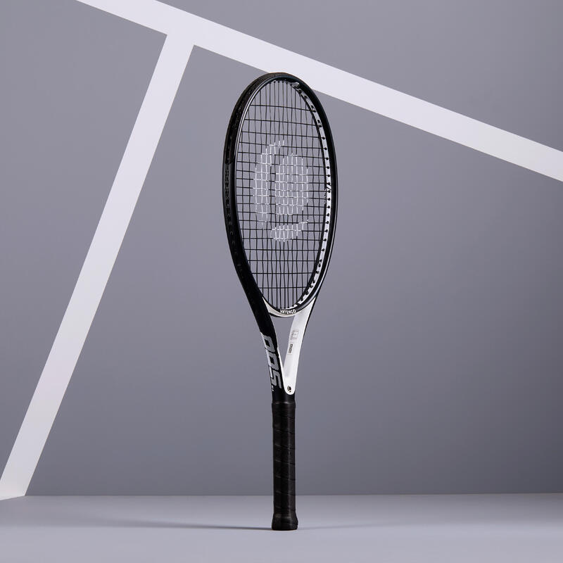 Rachetă Tenis TR500 Oversize Negru-Alb Adulţi