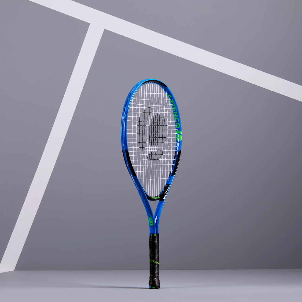 Tennisschläger TR130 23 Zoll besaitet Kinder blau