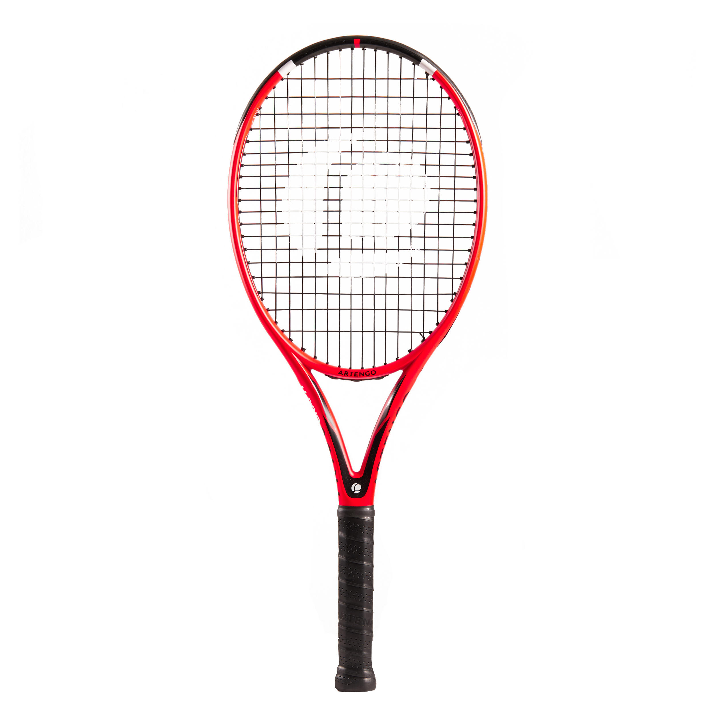 orange and black tennis racket