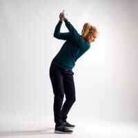 Women's Golf Pullover - Petrol Blue