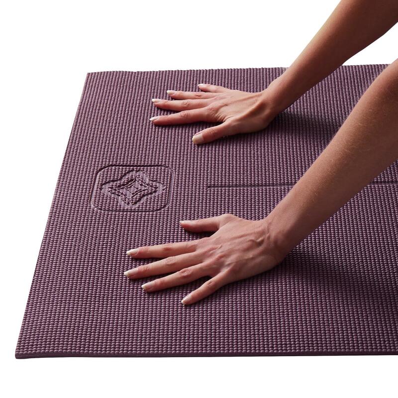 Yogamatte für sanftes Yoga 173 cm × 61 cm × 8 mm - Komfort bordeaux 