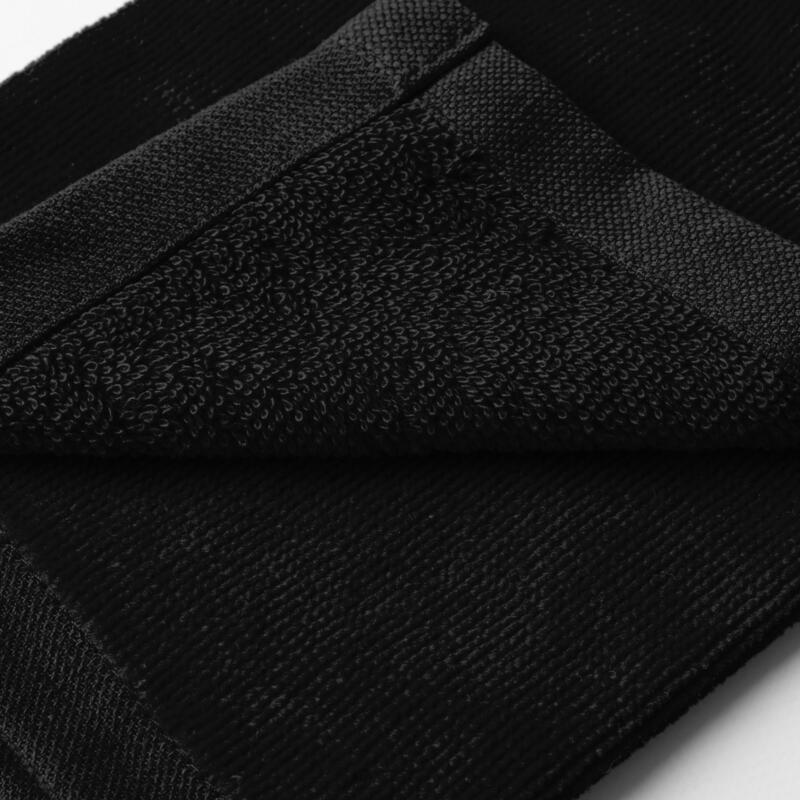 Trifold golfhanddoek zwart