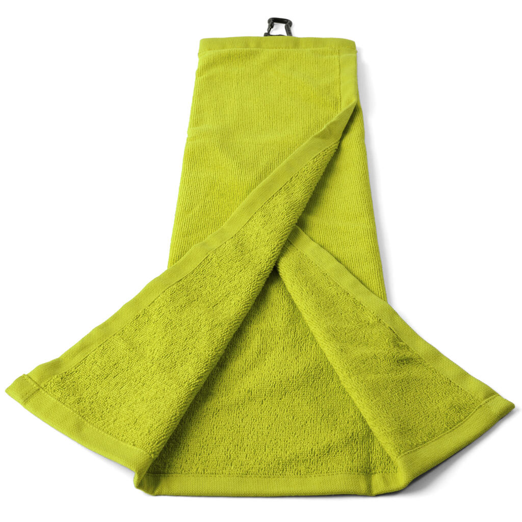 TRI-FOLD GOLF TOWEL - INESIS YELLOW