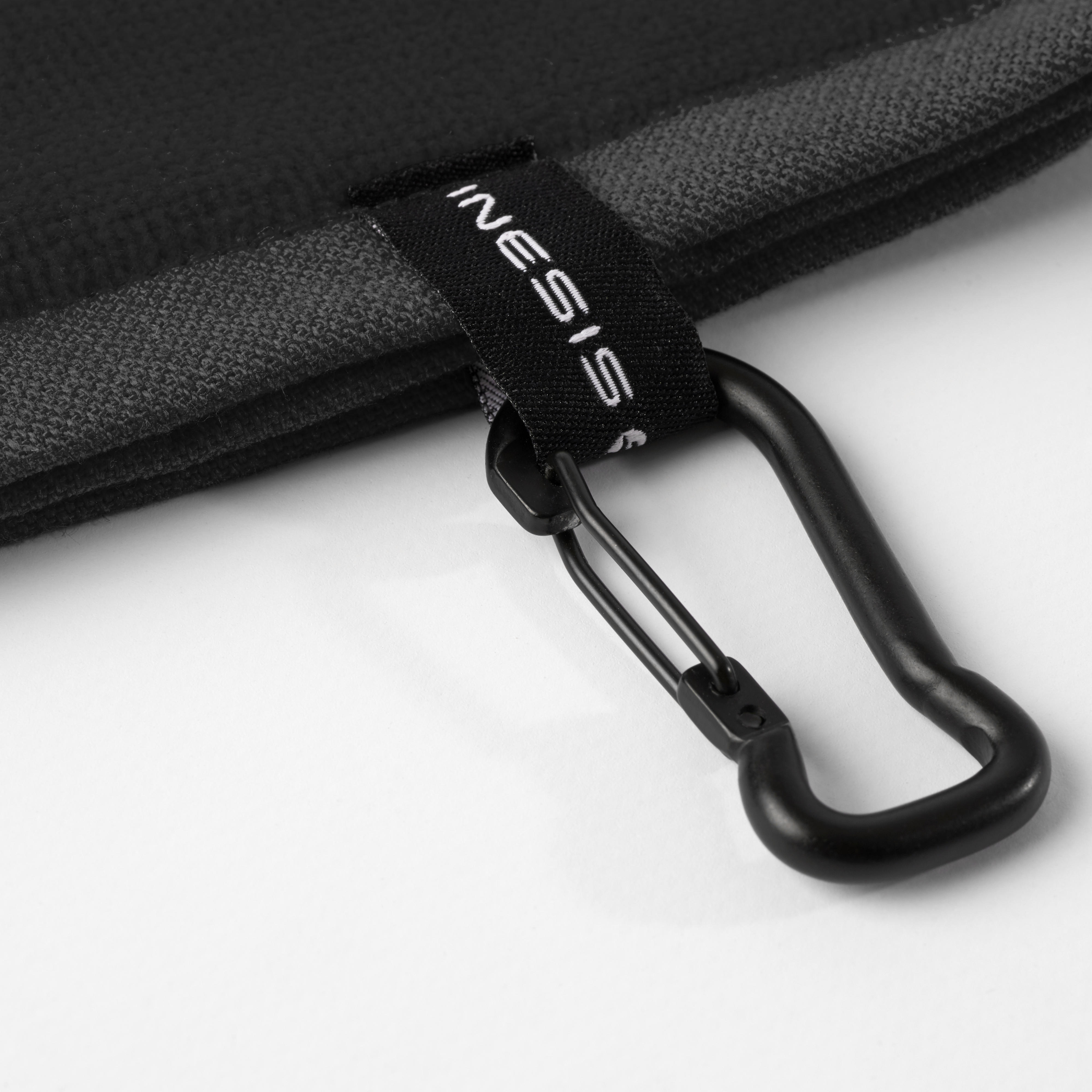 Serviette de golf à trois plis - noir - INESIS