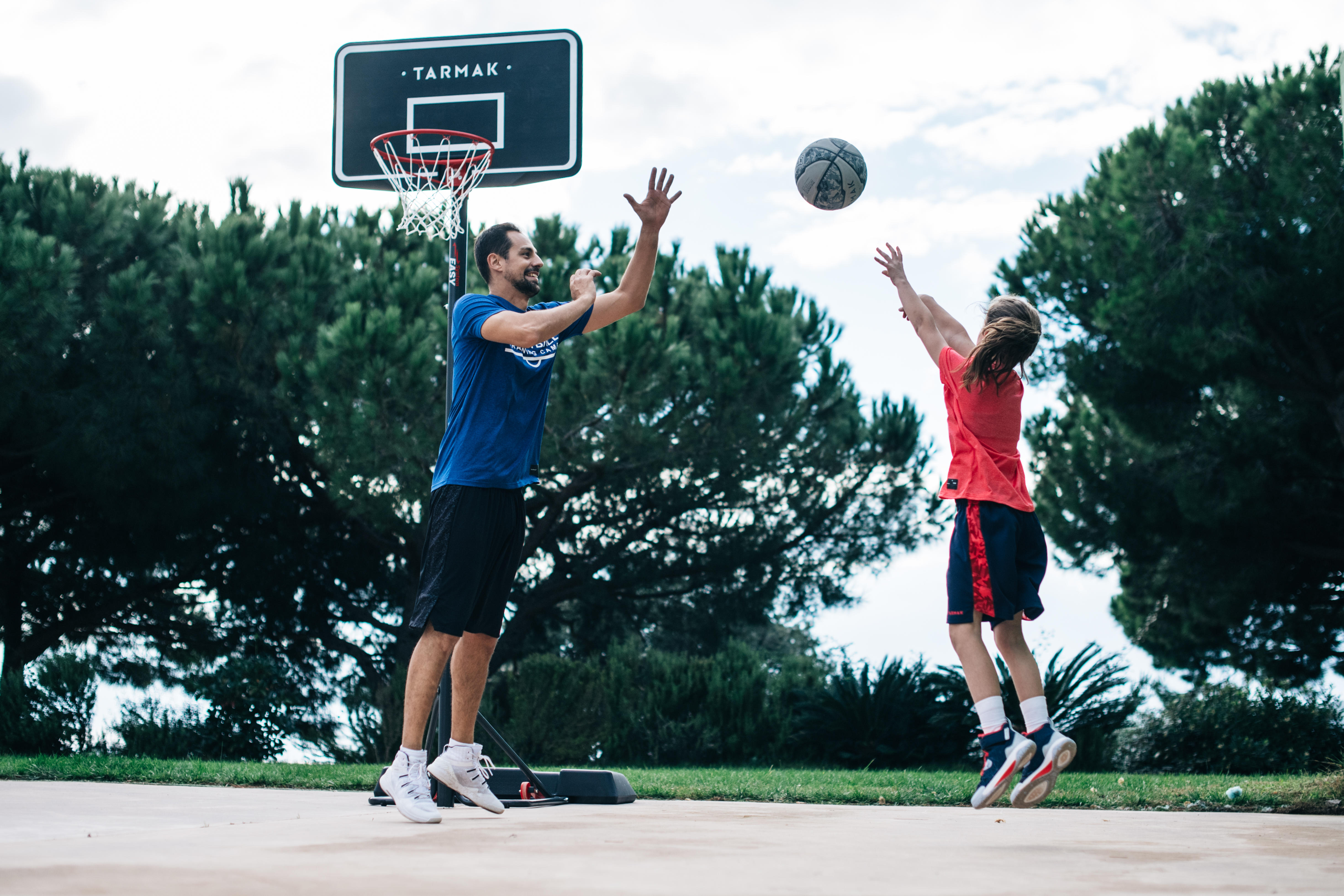 Basketball Hoop with Adjustable Stand - B 100 Easy Black - TARMAK