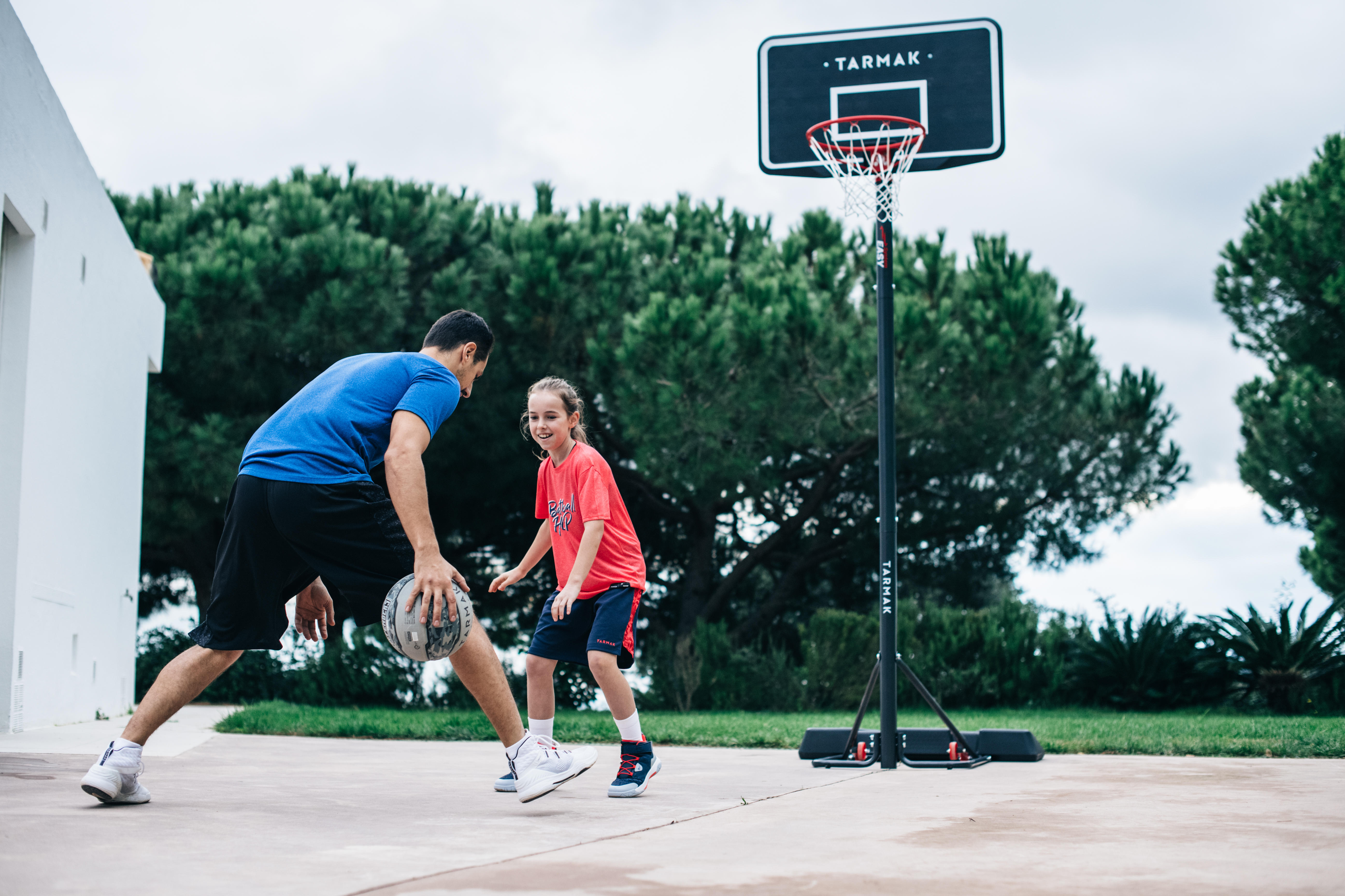 Basketball Hoop with Adjustable Stand - B 100 Easy Black - TARMAK