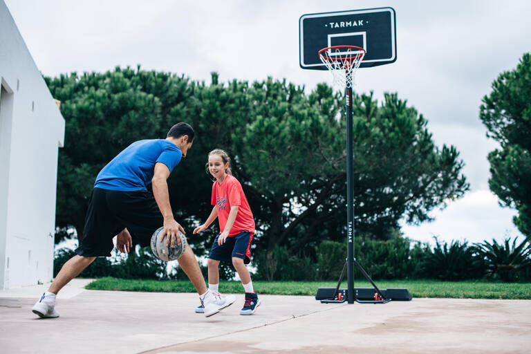 Basketball Hoop with Adjustable Stand (from 2.20 to 3.05m) B100 Easy - Black