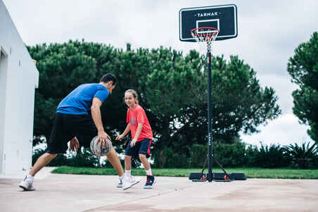 عارضة كرة سلة للأطفال/البالغين من 2.2م إلى 3.05م قابلة للتعديل بدون أدوات.