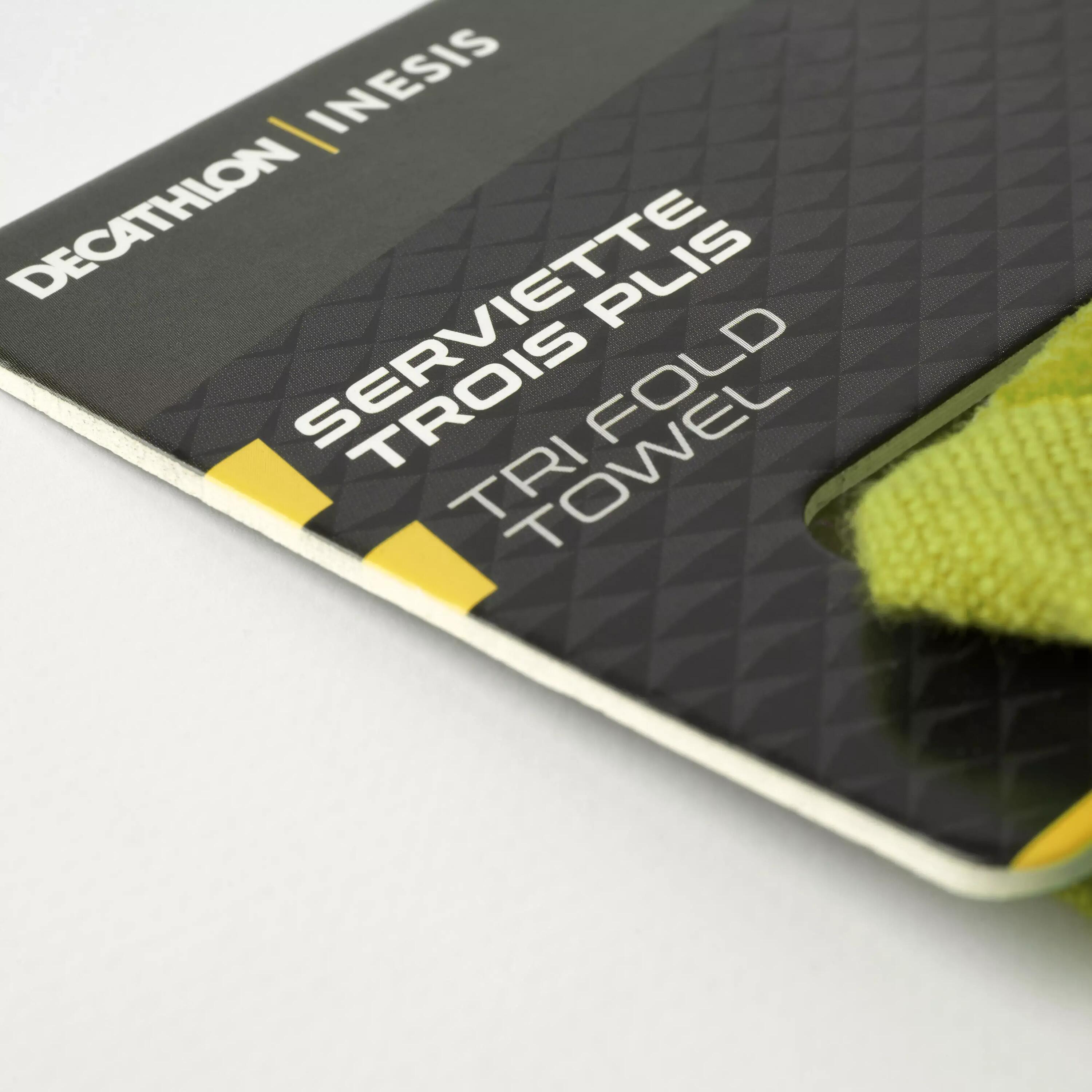 TRI-FOLD GOLF TOWEL - INESIS YELLOW 8/8