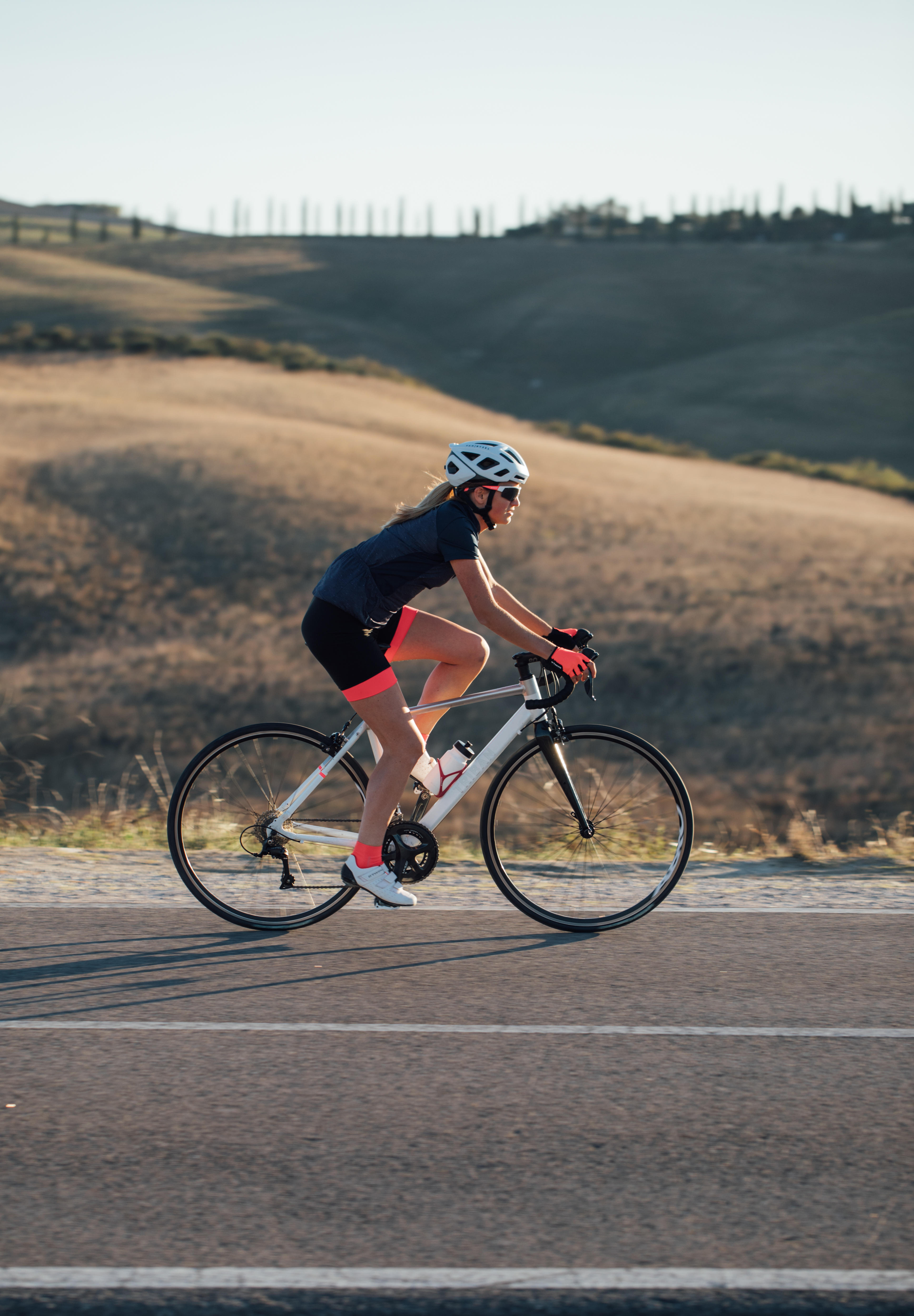 500 Short-Sleeve Cycling Jersey Navy - Women - TRIBAN