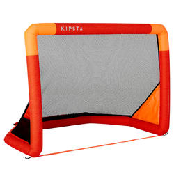 Portería de Fútbol inflable Kipsta NG500S rojo naranja