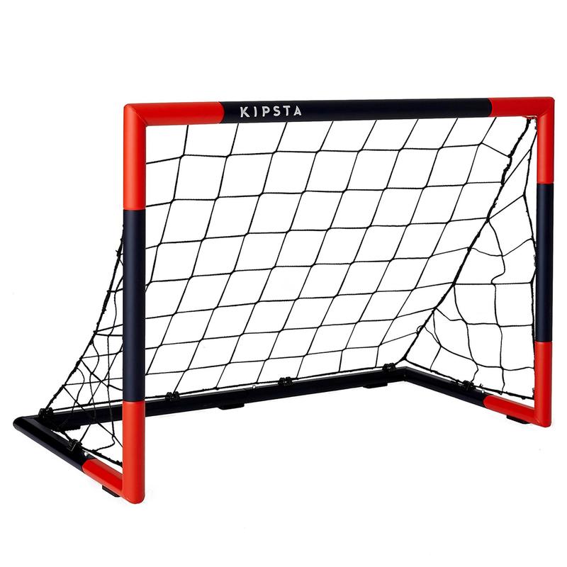 Voetbaldoeltje Classic Goal SG500 maat S 95 x 70 cm marineblauw/rood