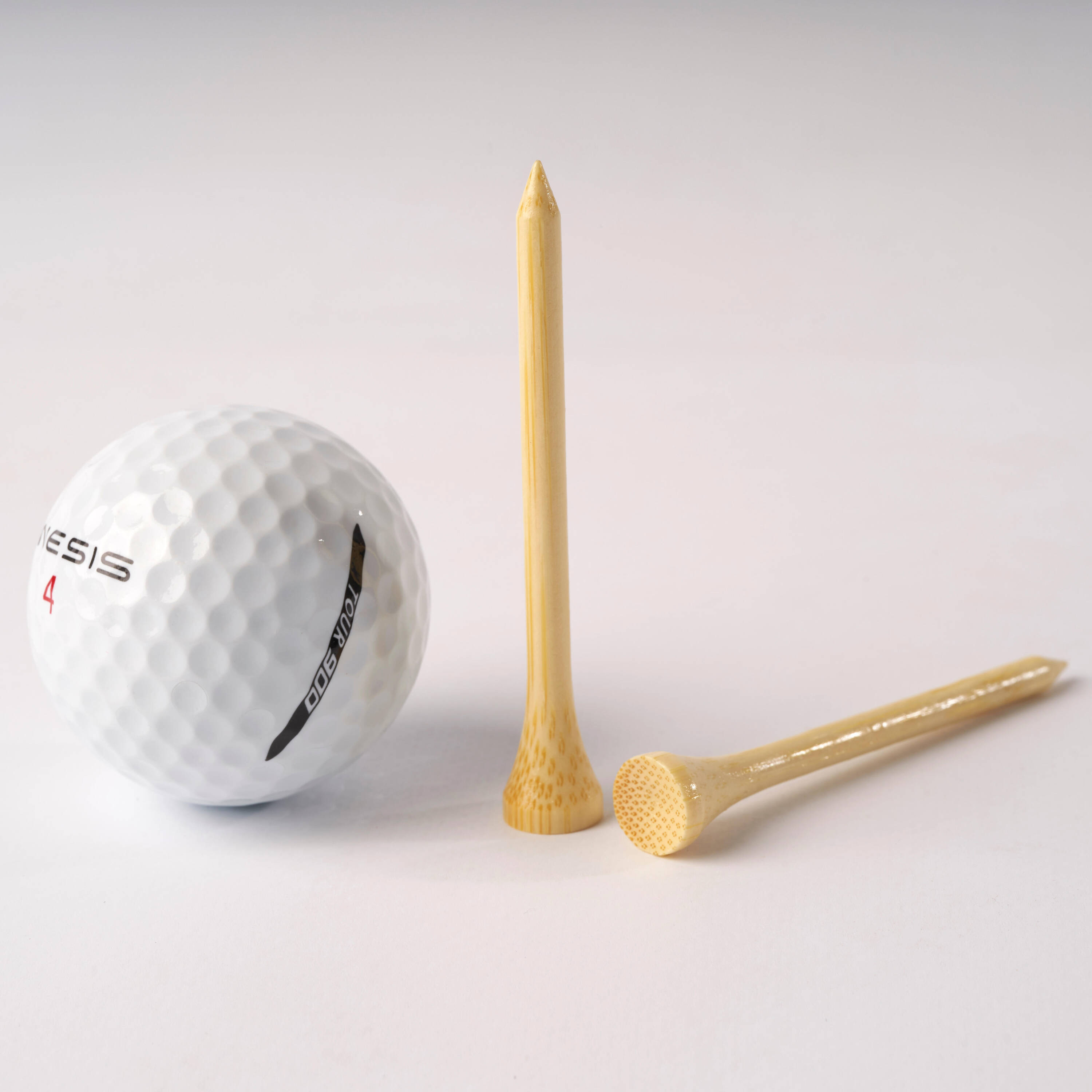 Golf Tees x100 Bamboo 70 mm - INESIS -  2