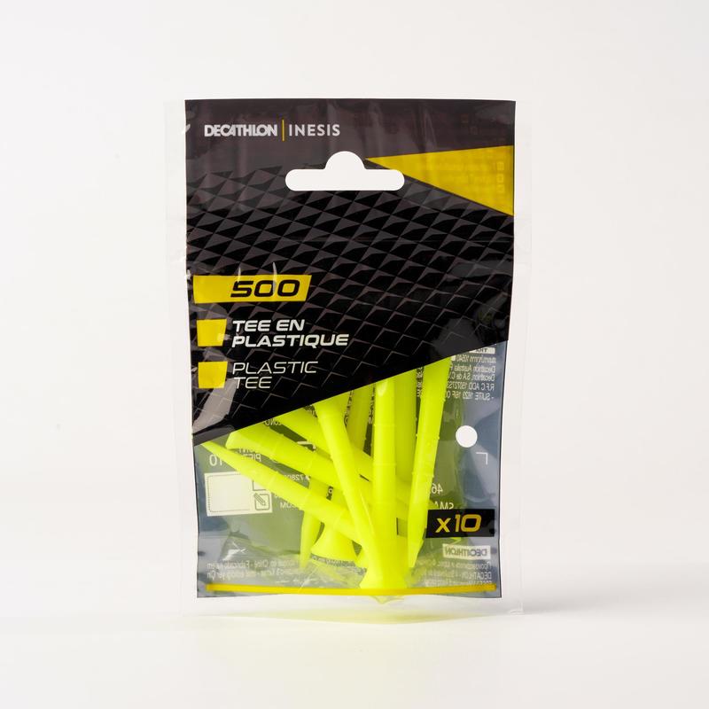 500 70mm PLASTIC TEE x10 | Inesis Golf