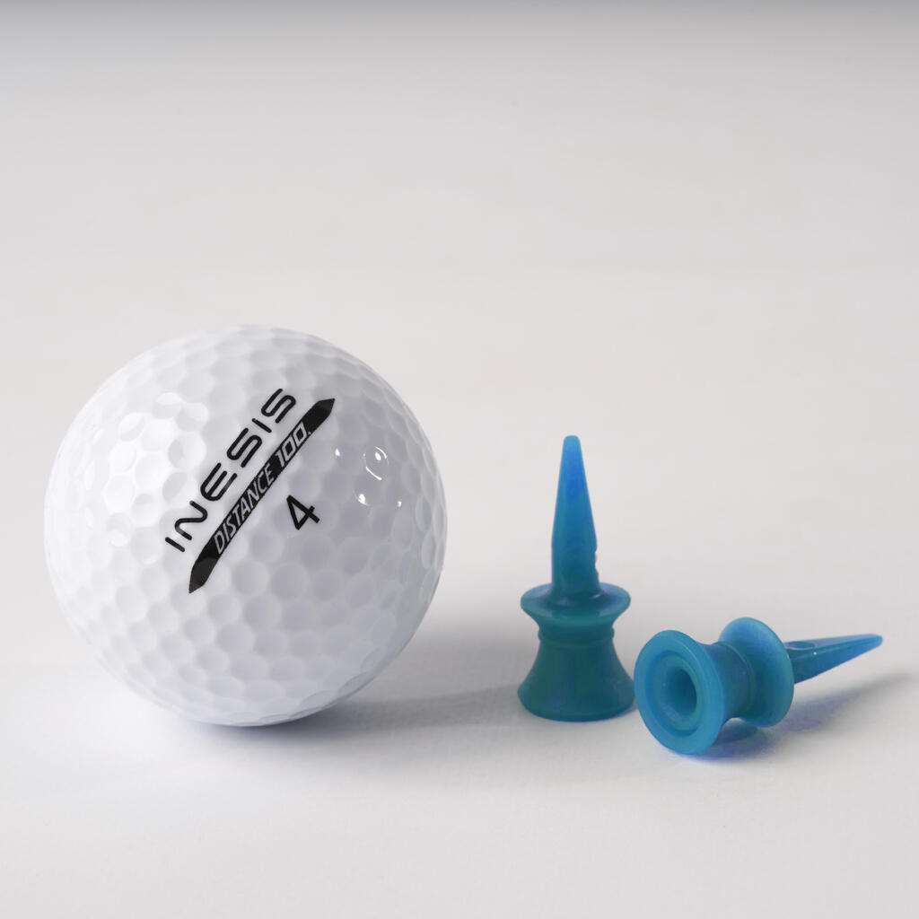 Plastmasas golfa bumbiņas paliktnis “Inesis 100”, 12 mm, 10 gab, oranžs