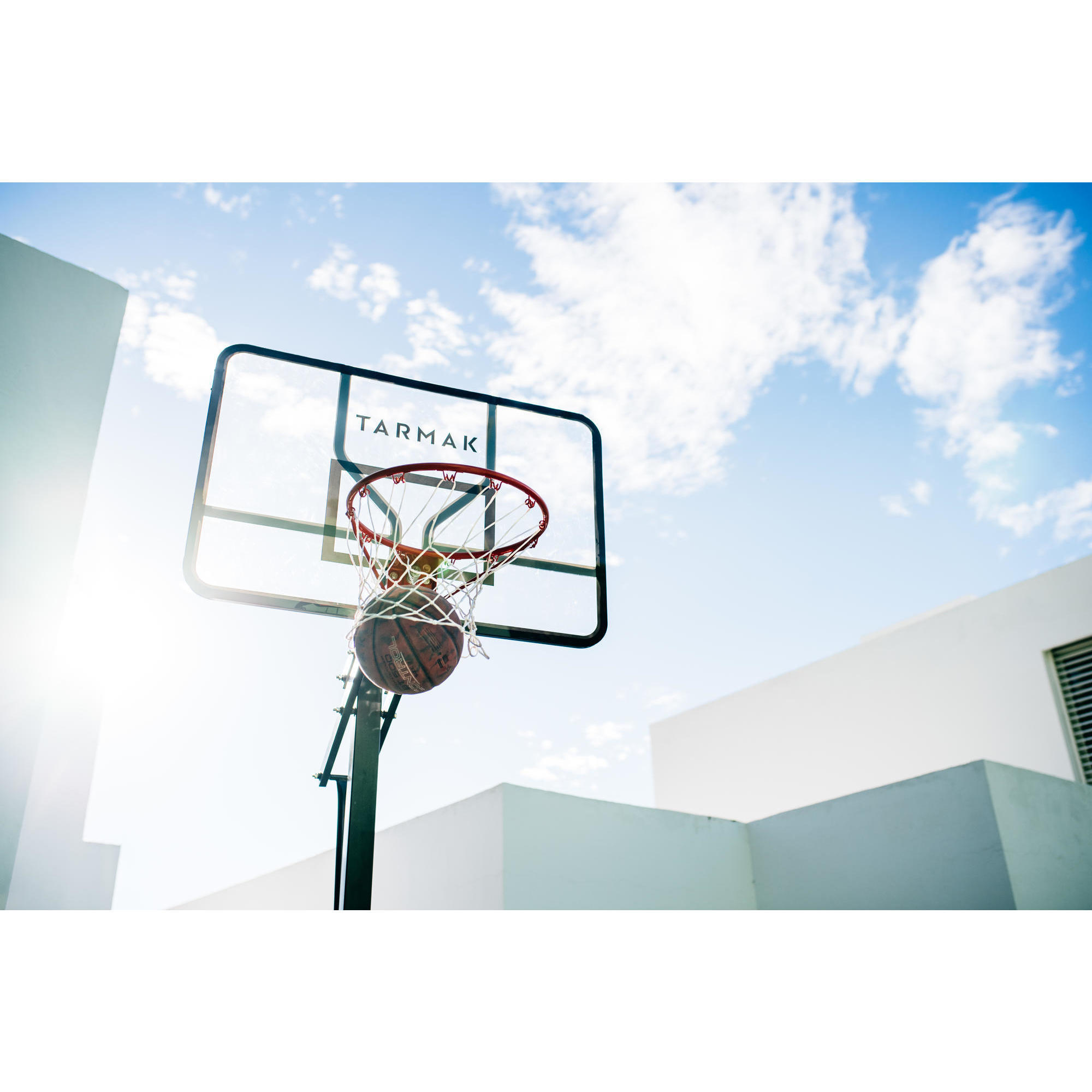 B700 Pro Kids Adult Basketball Hoop 2.4m to 3.05m. 7 playing