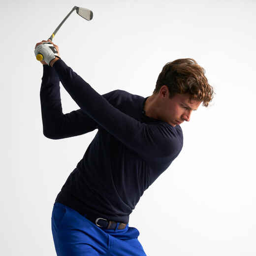 
      SUÉTER DE GOLF CON CUELLO REDONDO PARA HOMBRE. CLIMA TEMPLADO. AZUL MARINO
  