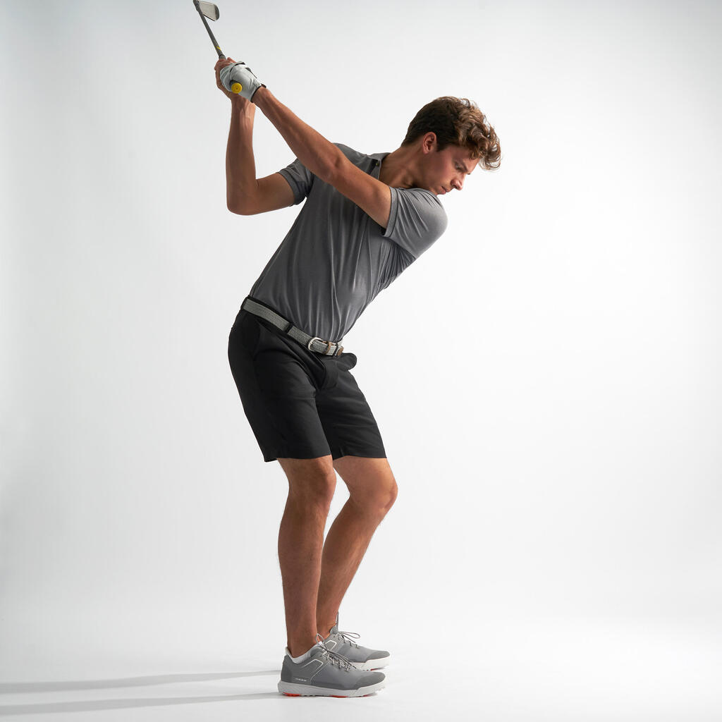 Golf Bermuda Shorts Herren stahlgrau