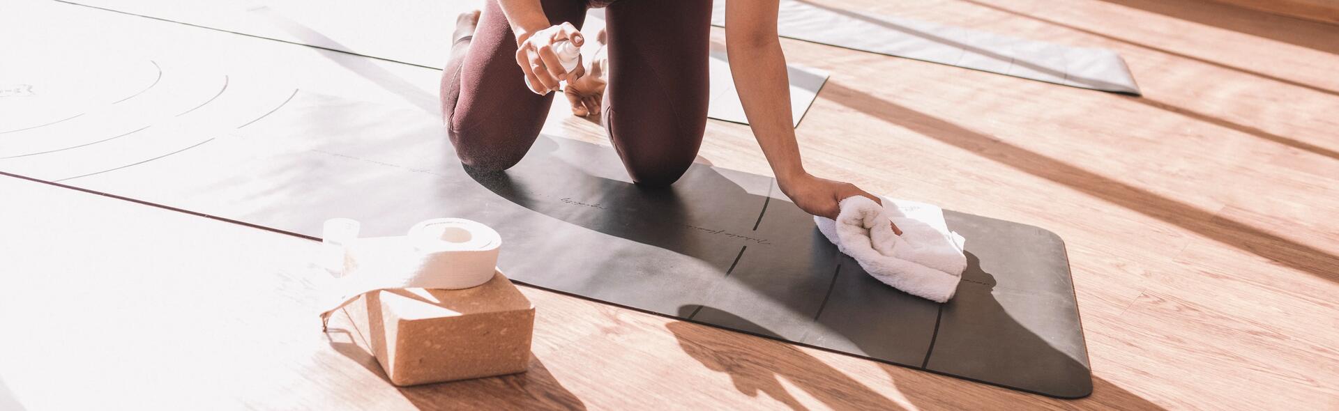 Yoga mat schoonmaken 