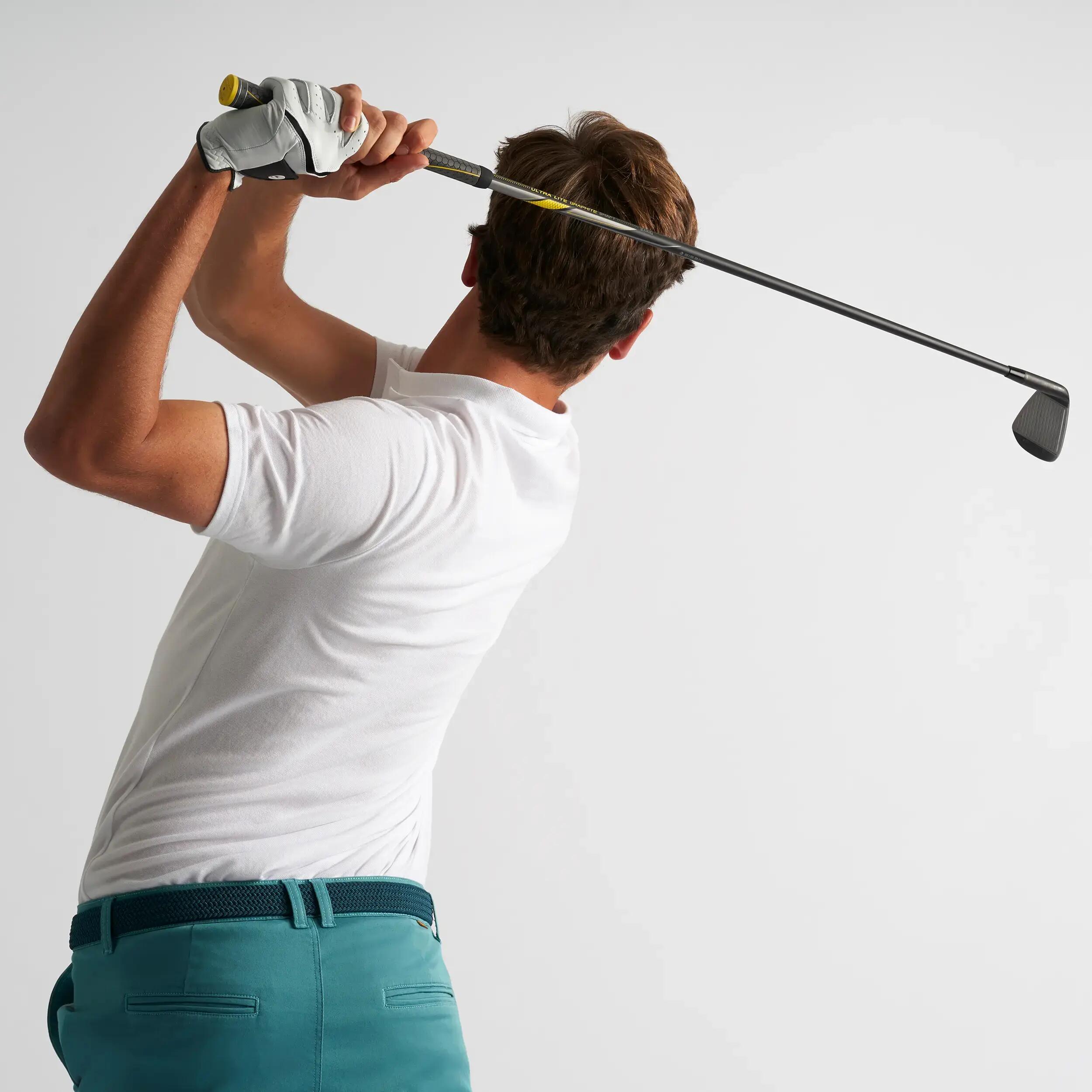 Men's Golf Short Sleeve Polo Shirt - White 5/7